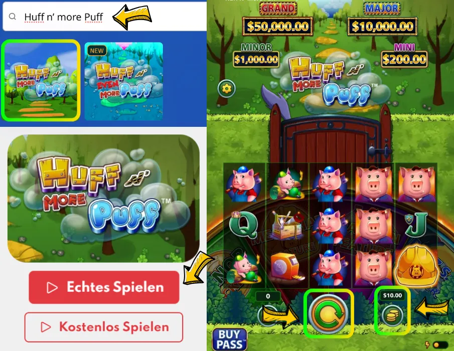 Auf dem Handy spielen